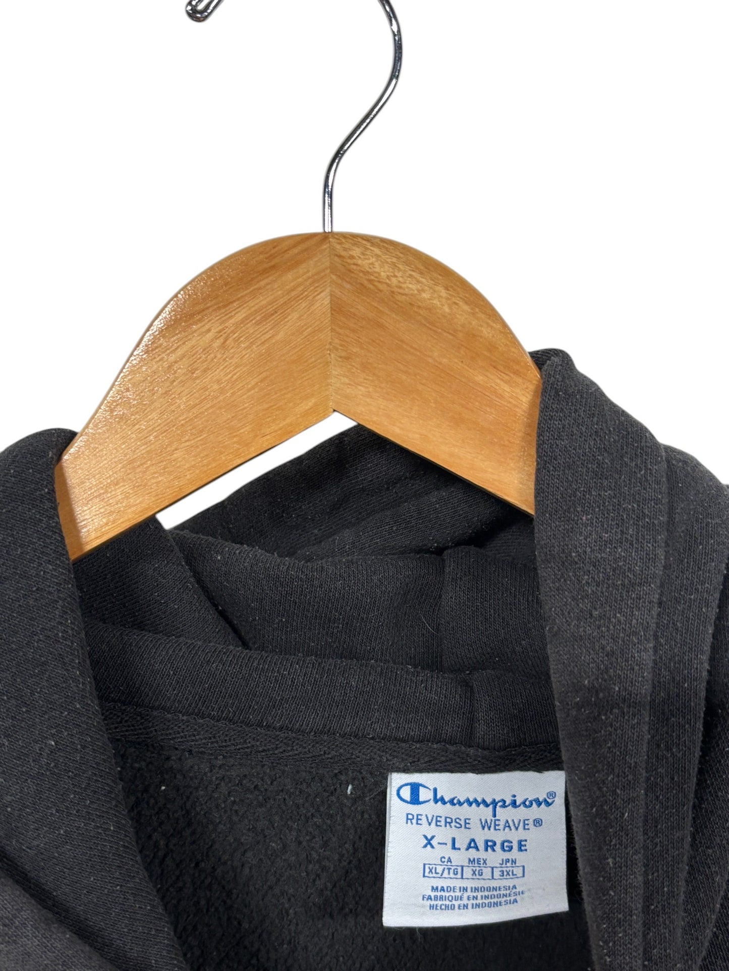 Vintage 00's Champion Spellout Reverse Weave Hoodie Size XL