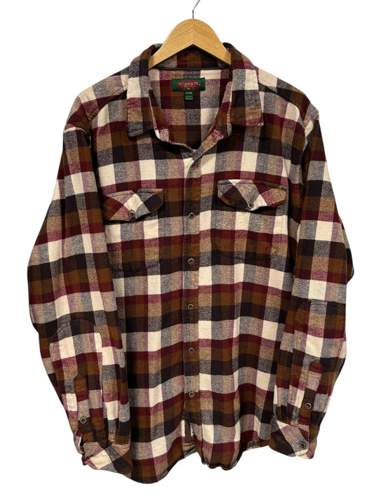 Vintage Flyshacker Clothing Checkered Button Up Flannel Shirt Size XXL