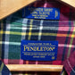 Vintage Pendleton Oceanside Plaid Button Up Shirt Size Medium