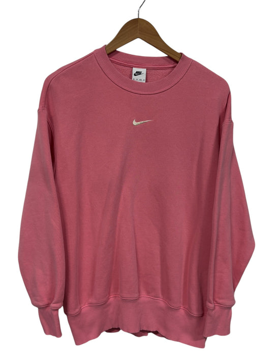 Nike Center Swoosh Pink Crewneck Sweater Size XS