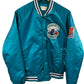 Vintage 90's Chalk Line Charlotte Hornets Satin Bomber Jacket Size Medium