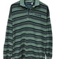 Vintage 90's Rocke Gear Striped Polo Long Sleeve Shirt Size Large