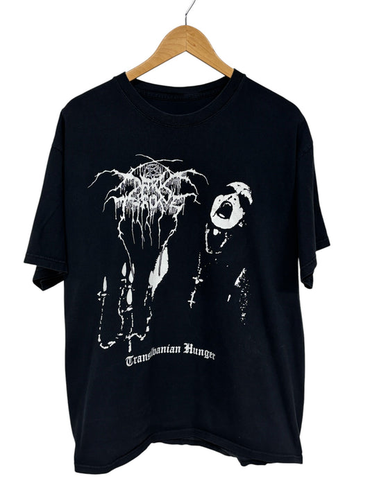 Vintage 00's Transilvanian Hunger Norwegian Black Metal Tee Size Large