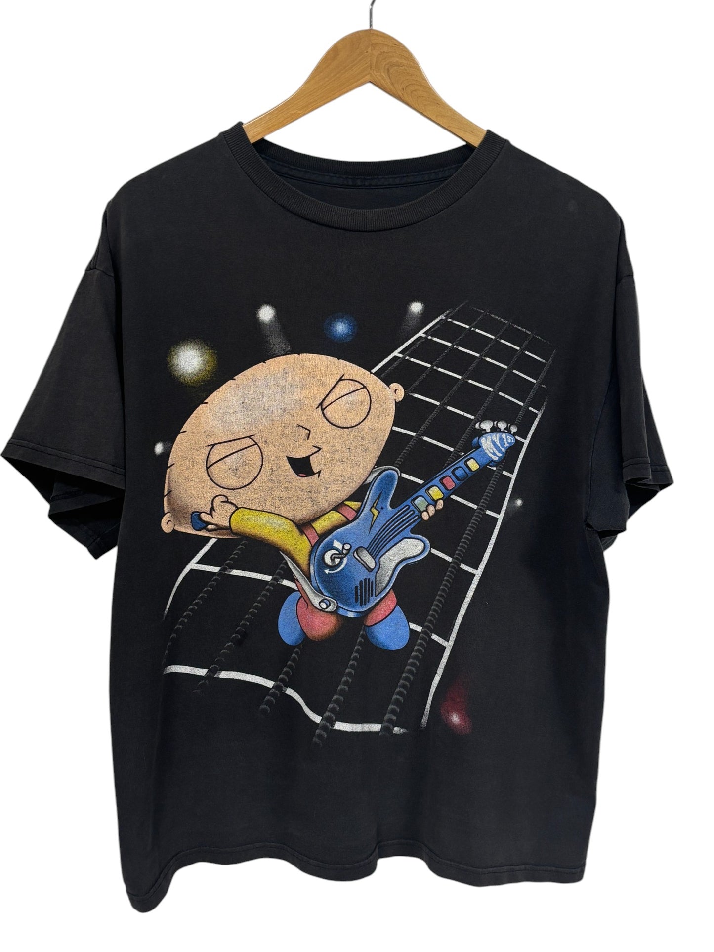 Vintage 00's Family Guy Stewie Griffin Rockstar Graphic Tee Size Large