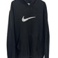 Vintage 00's Nike Black Big Swoosh Pullover Hoodie Size XXL