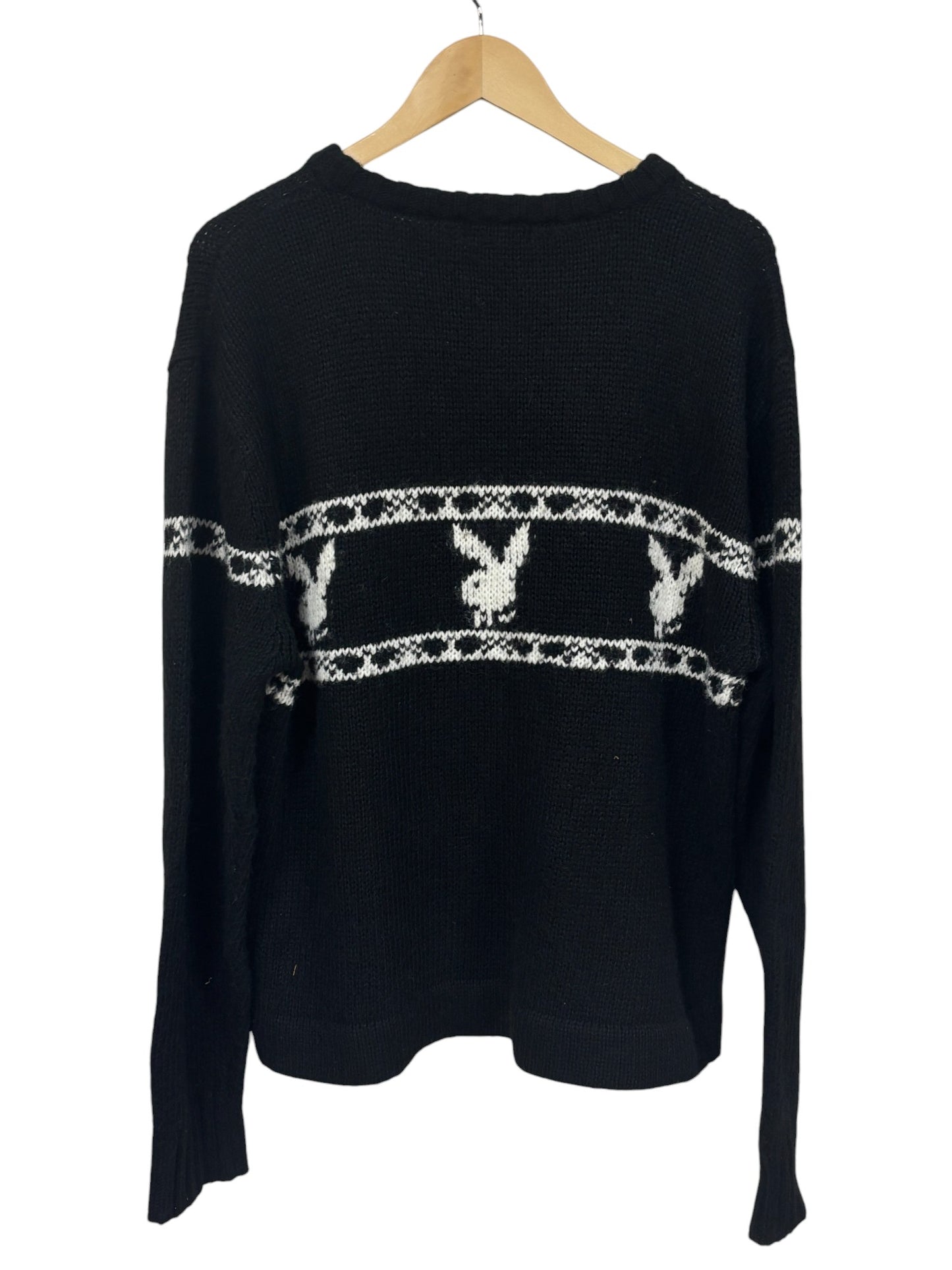 Vintage 00's Playboy Bunny Knit Wool Sweater Size Large