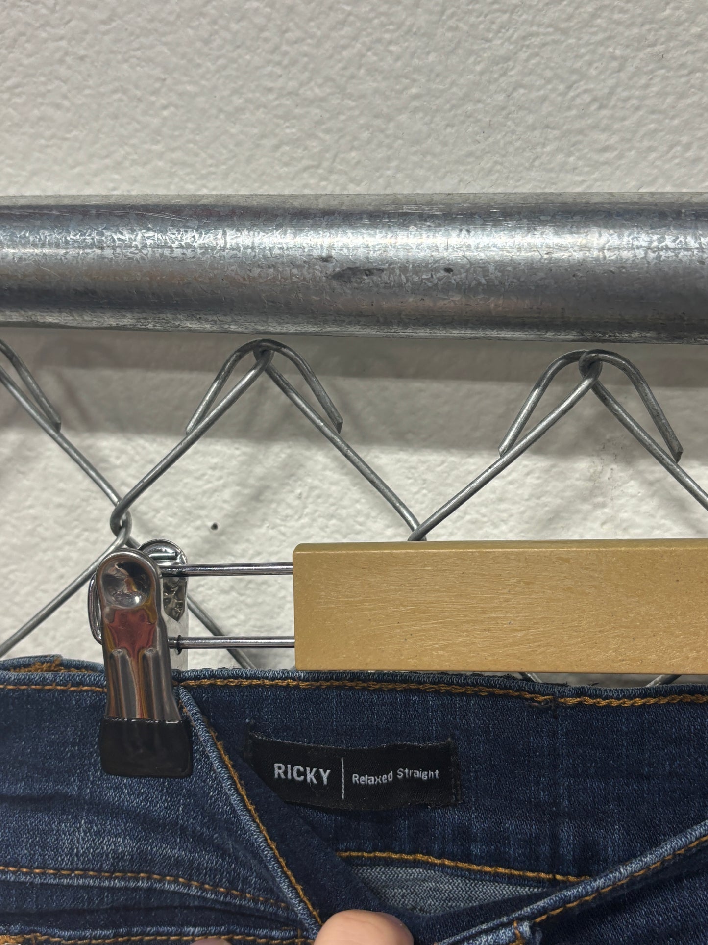 True Religion Ricky Relaxed Straight Denim Jeans Size 34x34