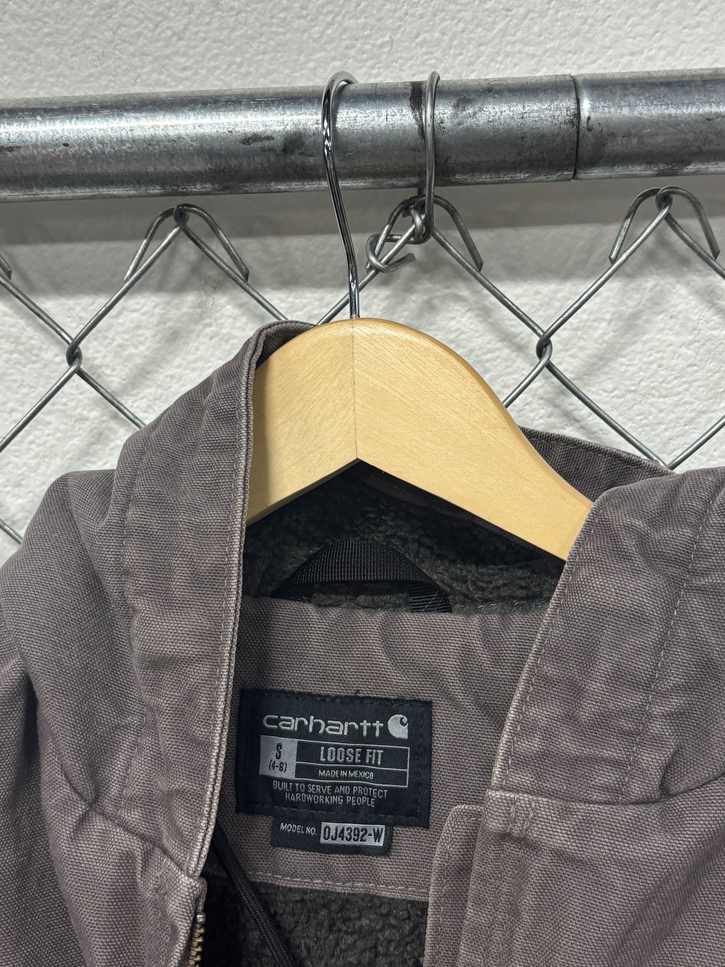 Carhartt Women's Loose Fit Sherpa Lined Work Jacket 0J4392-W Size Small