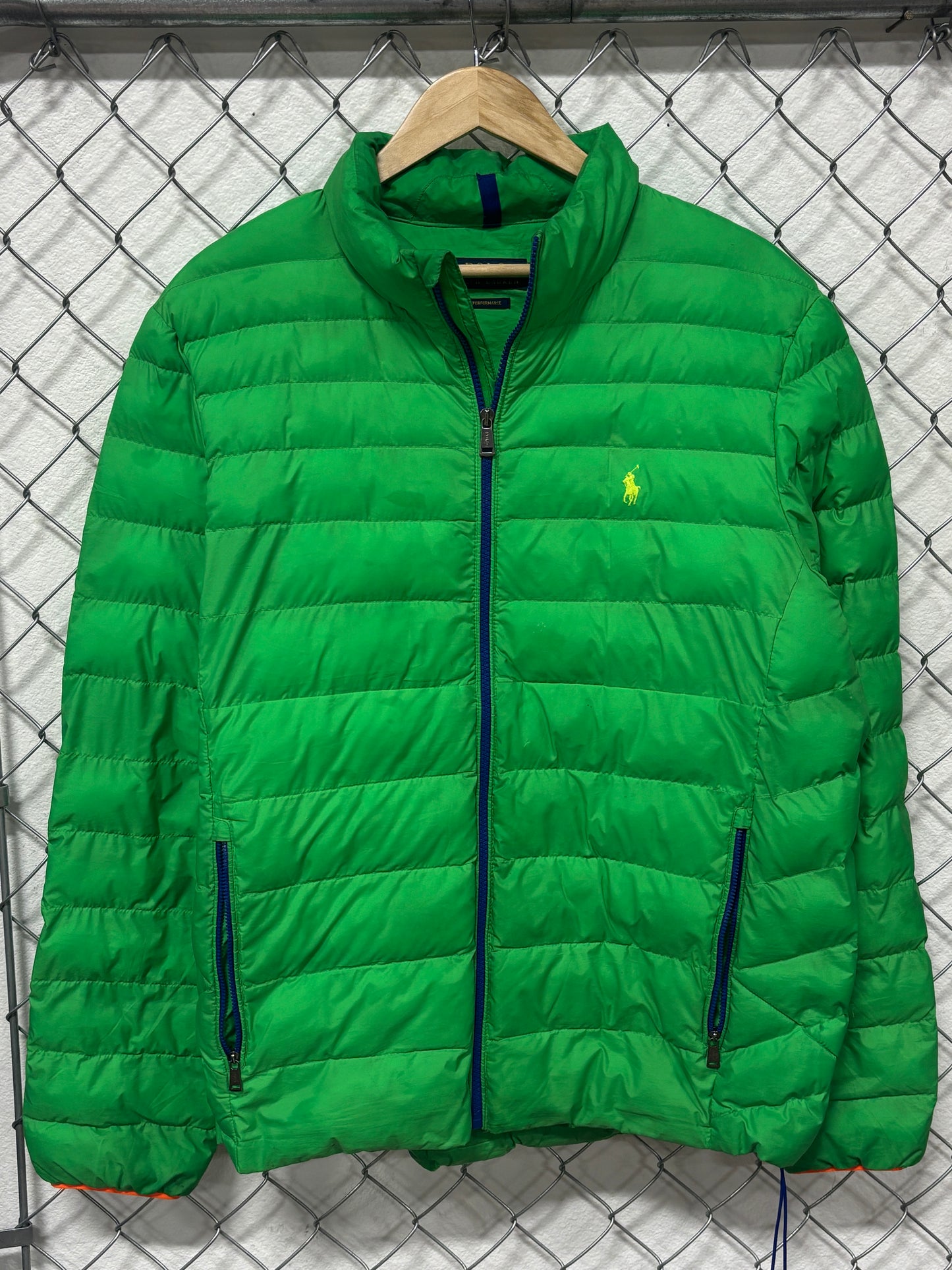 Polo Ralph Lauren Green Down Puffer Jacket Size Large