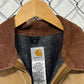 Vintage Carhartt J01 Brown Detroit Blanket Lined Jacket Size 46 Tall (XL)