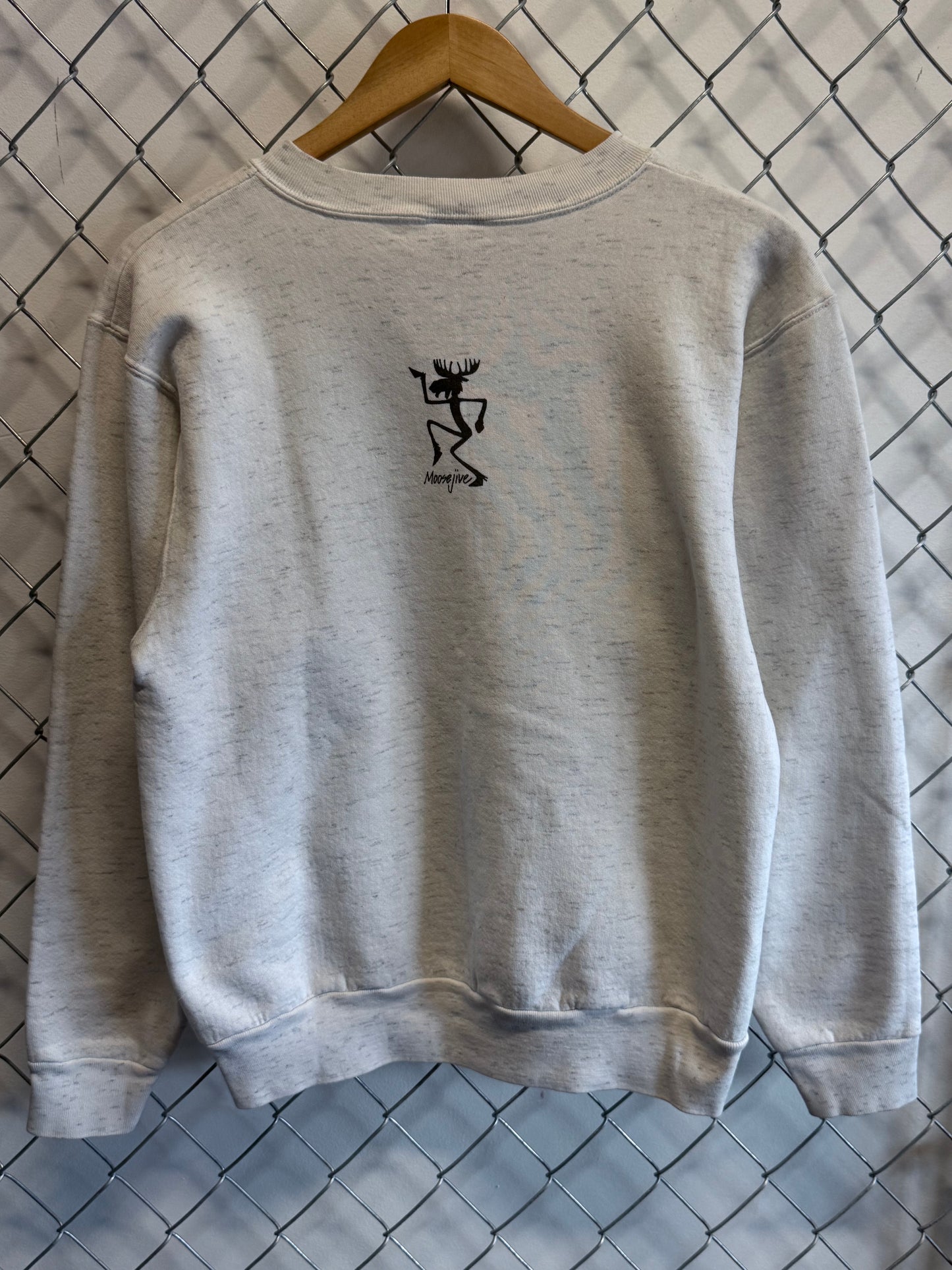 Vintage 90's Yellowstone National Park Moose Cartoon Sweater Size Large