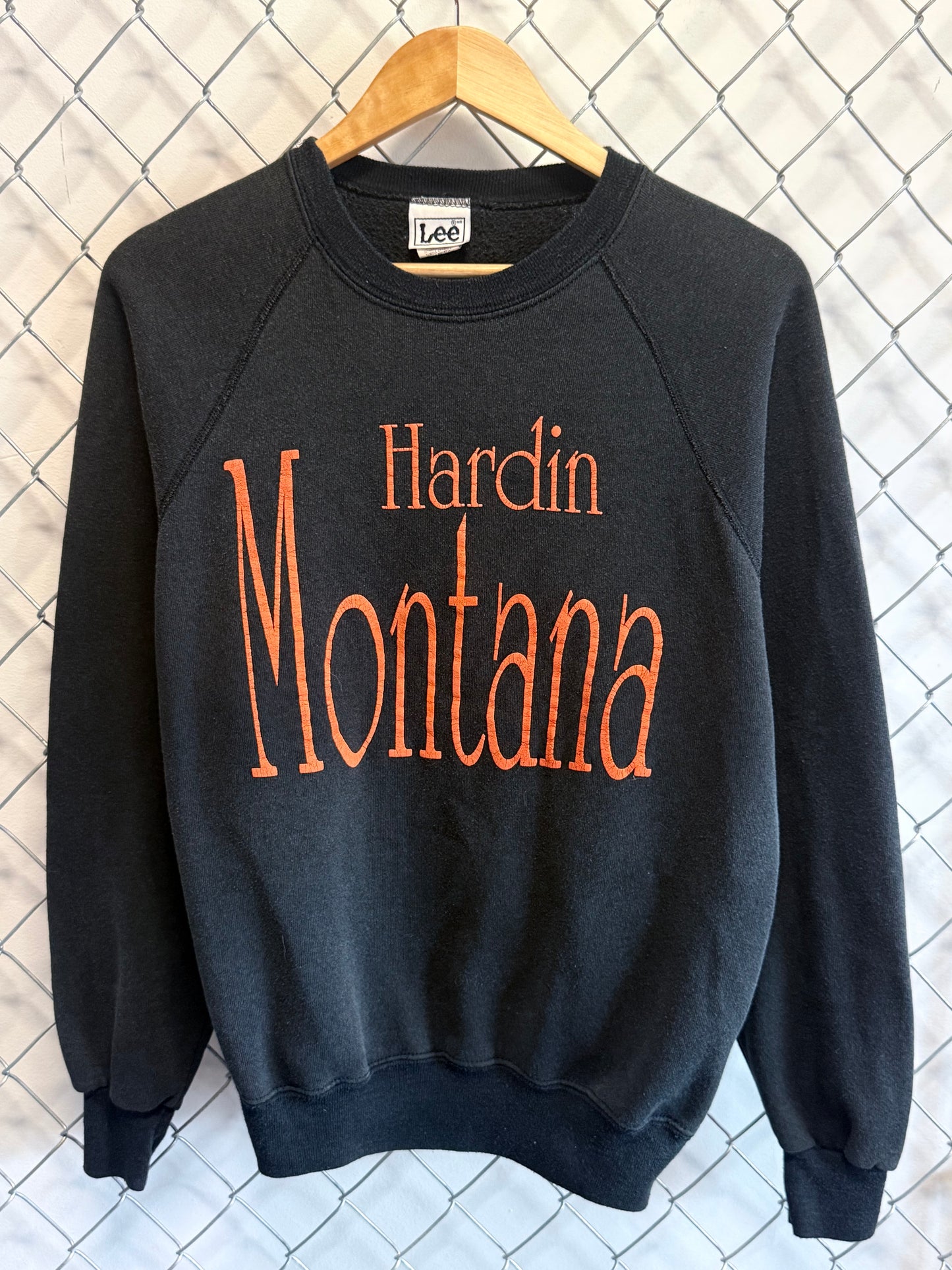 Vintage 90's Hardin Montana Black Crewneck Sweater Size Large