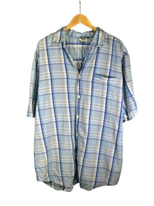 Vintage 00's G-Unit Short Sleeve Button Up Plaid Shirt Size XXL