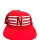 Vintage 80's AJD Super Stripe Nebraska Cornhuskers Trucker Hat