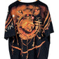 Vintage 00's Liquid Blue Lion Safari Big Print AOP Graphic Tee Size XL