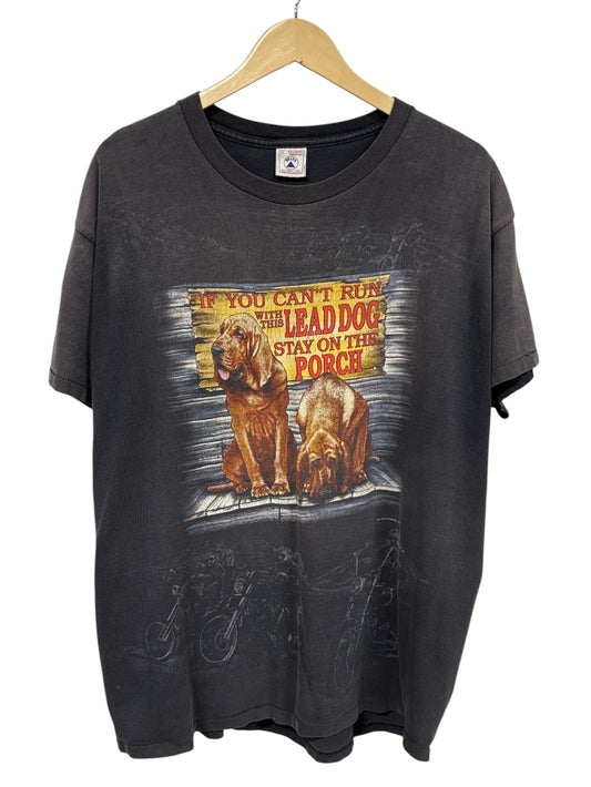 Vintage 90's Harley Stay on the Porch Biker Graphic Tee Size XL