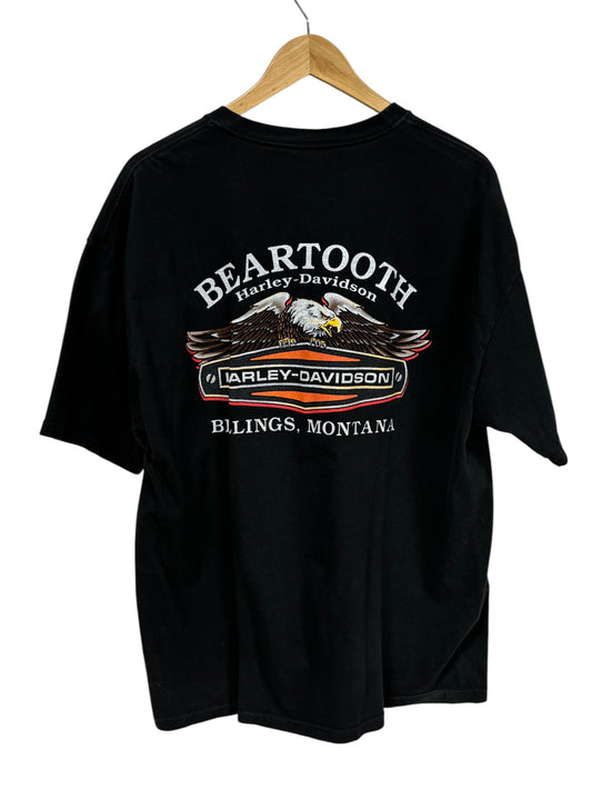 Vintage Harley Davidson Old Friends Beartooth Montana Biker Tee Size XL