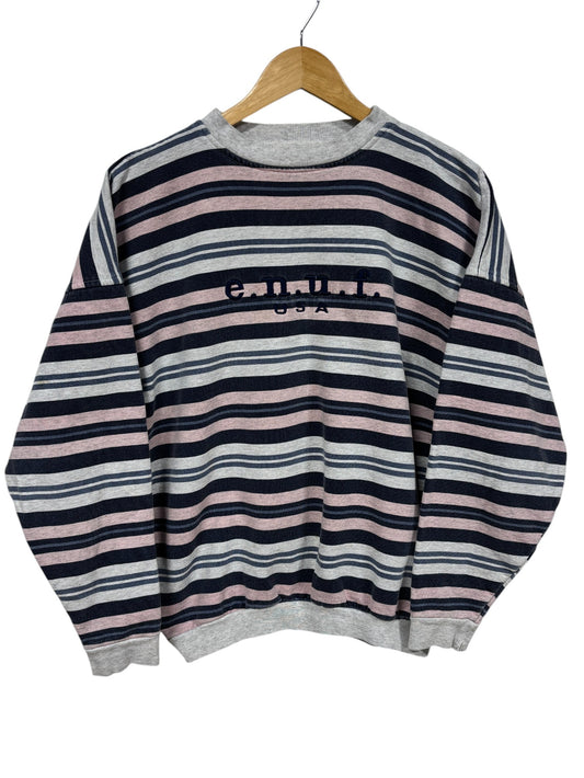 Vintage 90's ENUF Brand Striped Grunge Sweater Size Small