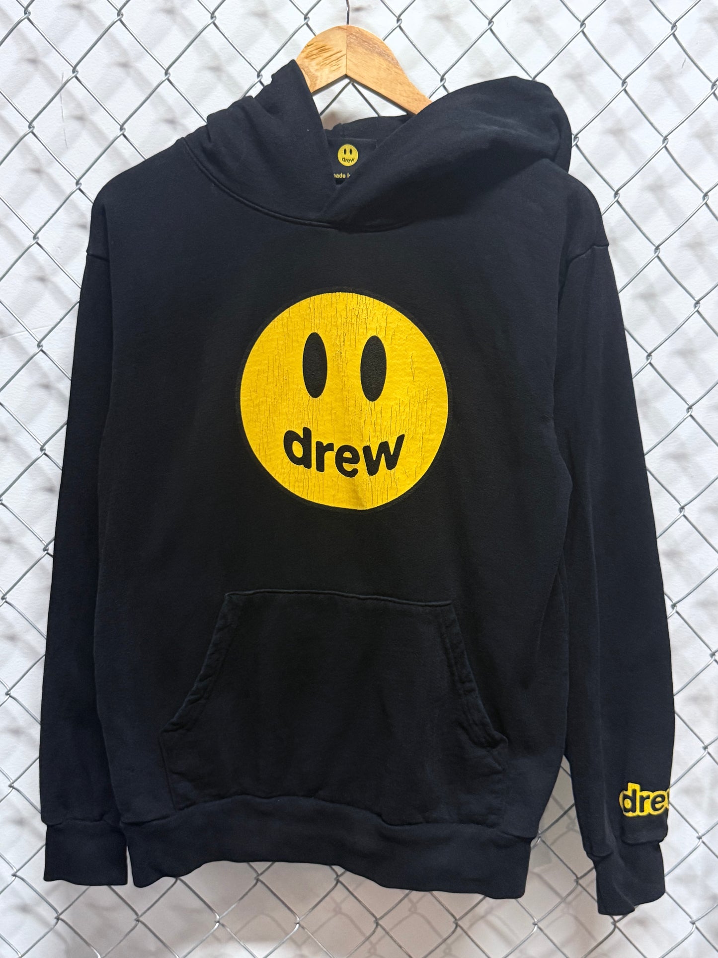 Drew House Classic Logo Black Hoodie Size Small