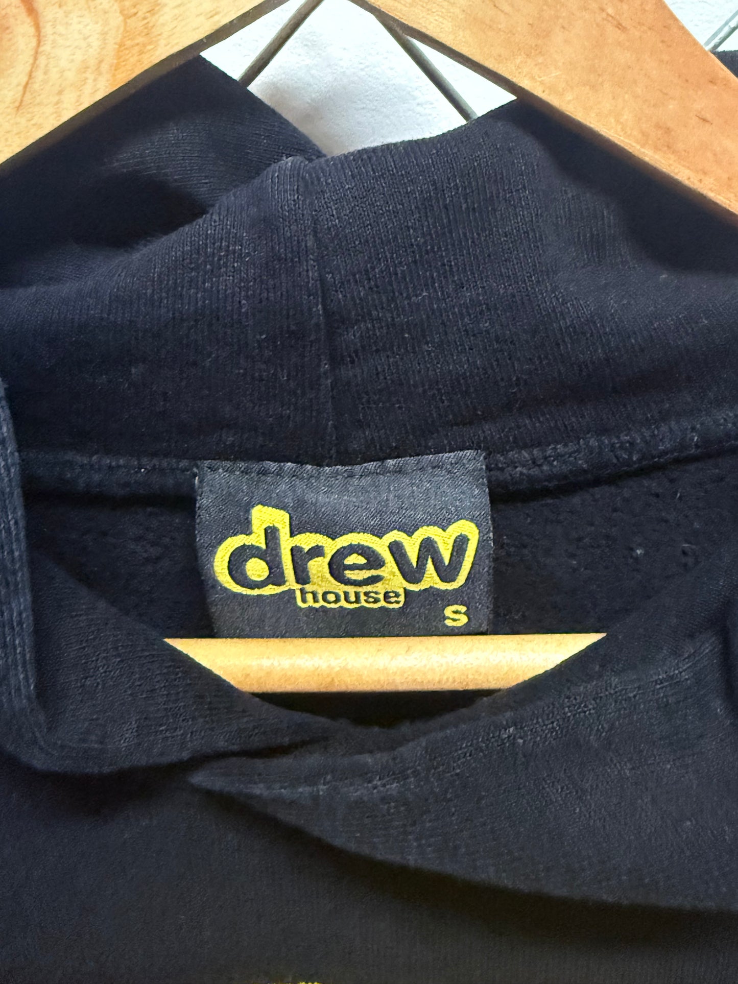 Drew House Classic Logo Black Hoodie Size Small
