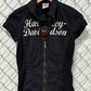 Harley Davidson Women's Black Full Zip Biker Shirt Size XS
