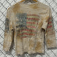 Harley Davidson Women's American Flag Long Sleeve Biker Shirt Size Medium