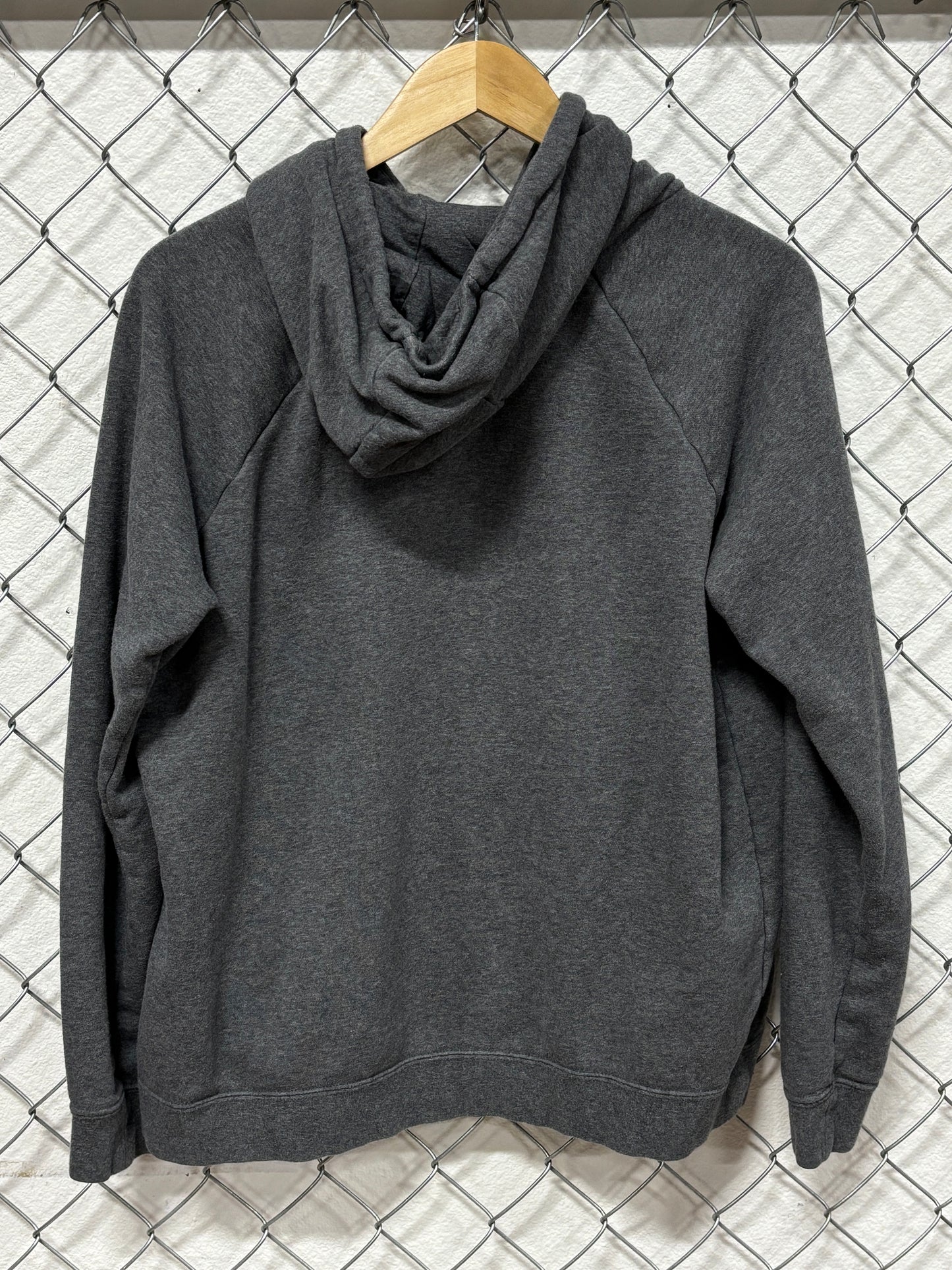 Nike Futura Logo Grey Swoosh Hoodie Size Large