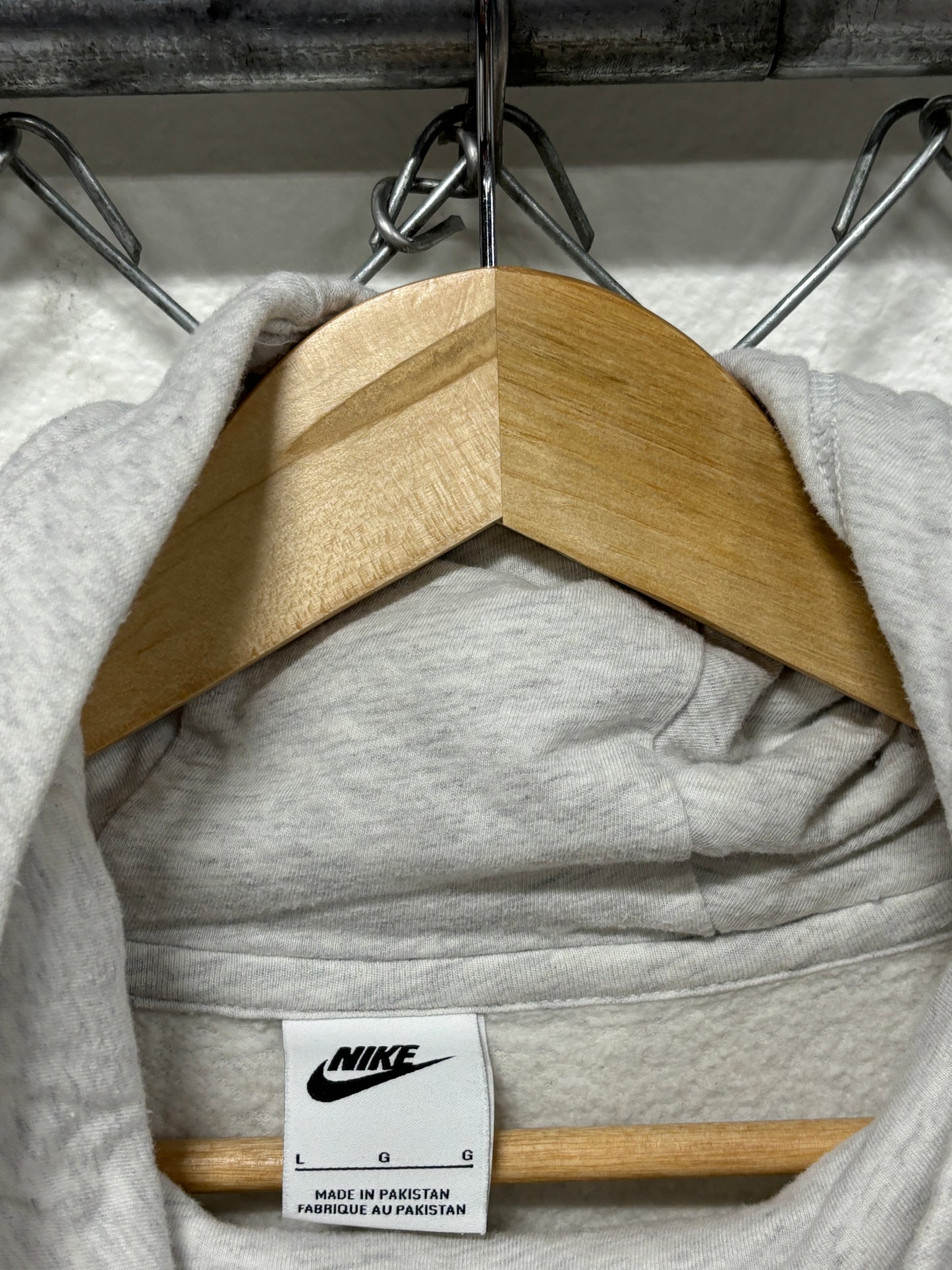 Nike Futura Logo Swoosh Mock Neck Hoodie Size Large