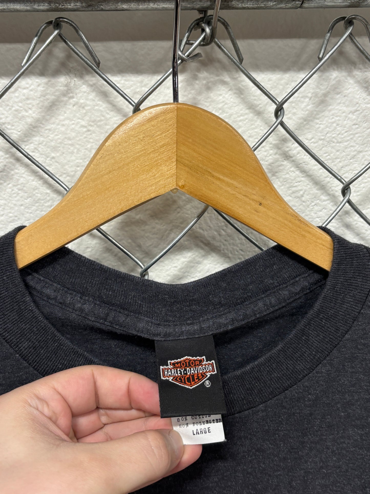 Harley Davidson Spain Biker Graphic Tee Size Large