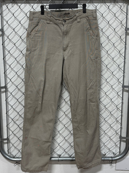 Carhartt Tan Relaxed Fit Carpenter Pants Size 35x32