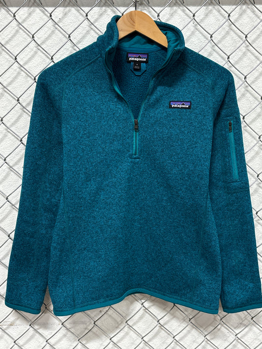 Patagonia Better Sweater Blue Quarter Zip Size Small