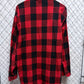 Vintage Melton Wintermaster Red Flannel Button Up Shirt Made in USA Size XL