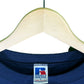 Vintage 90's Russell Athletic Boxy Fit Blank Crewneck Blue Size Large
