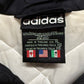 Vintage 90's Adidas Three Stripe Black White Windbreaker Jacket Size XL
