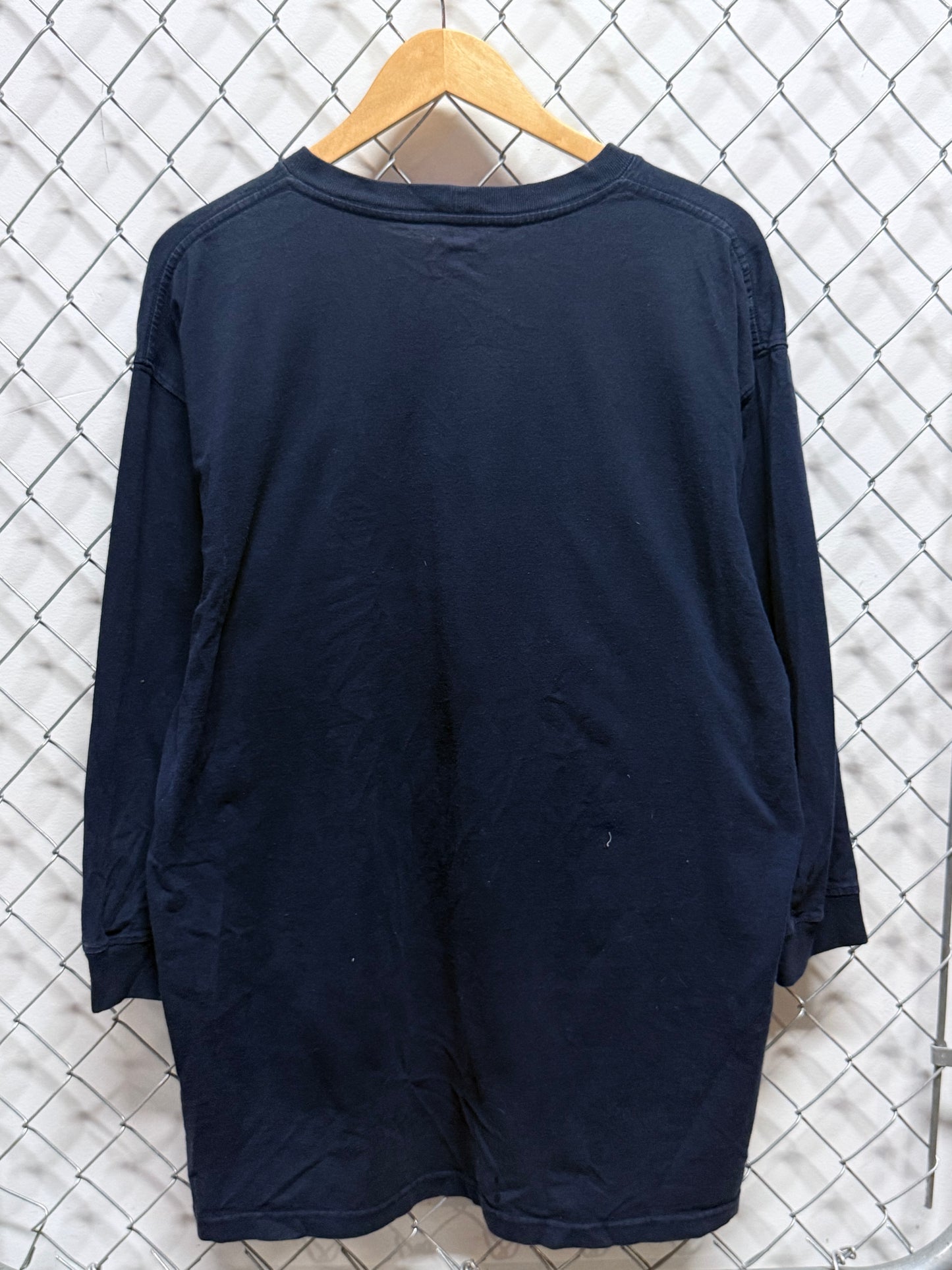 Carhartt Blue Long Sleeve Pocket Tee Size Large
