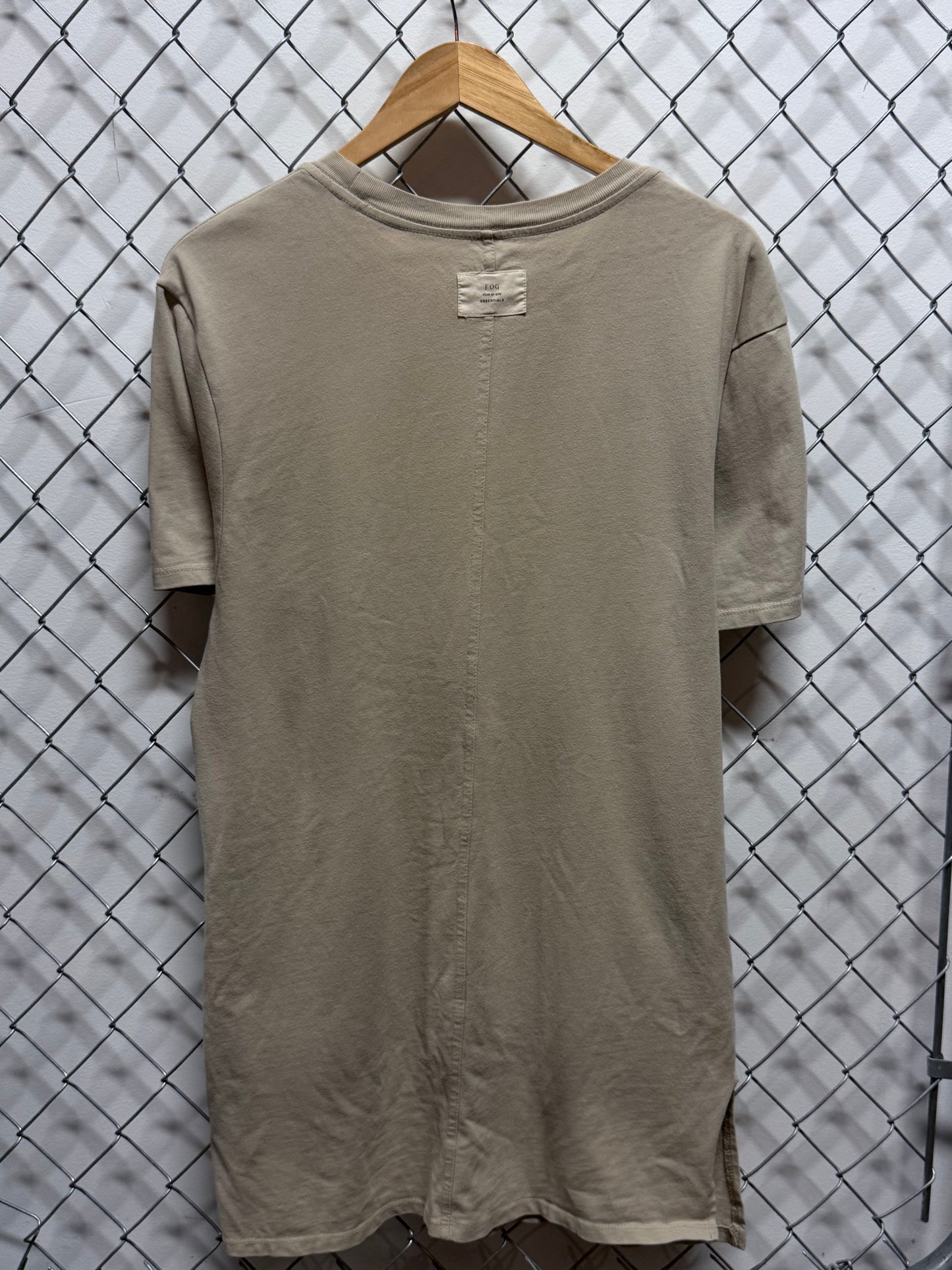 Fear of God Essentials Tan Short Sleeve Tee Size Medium