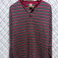 Levi's Striped Long Sleeve Henley Shirt Size Large