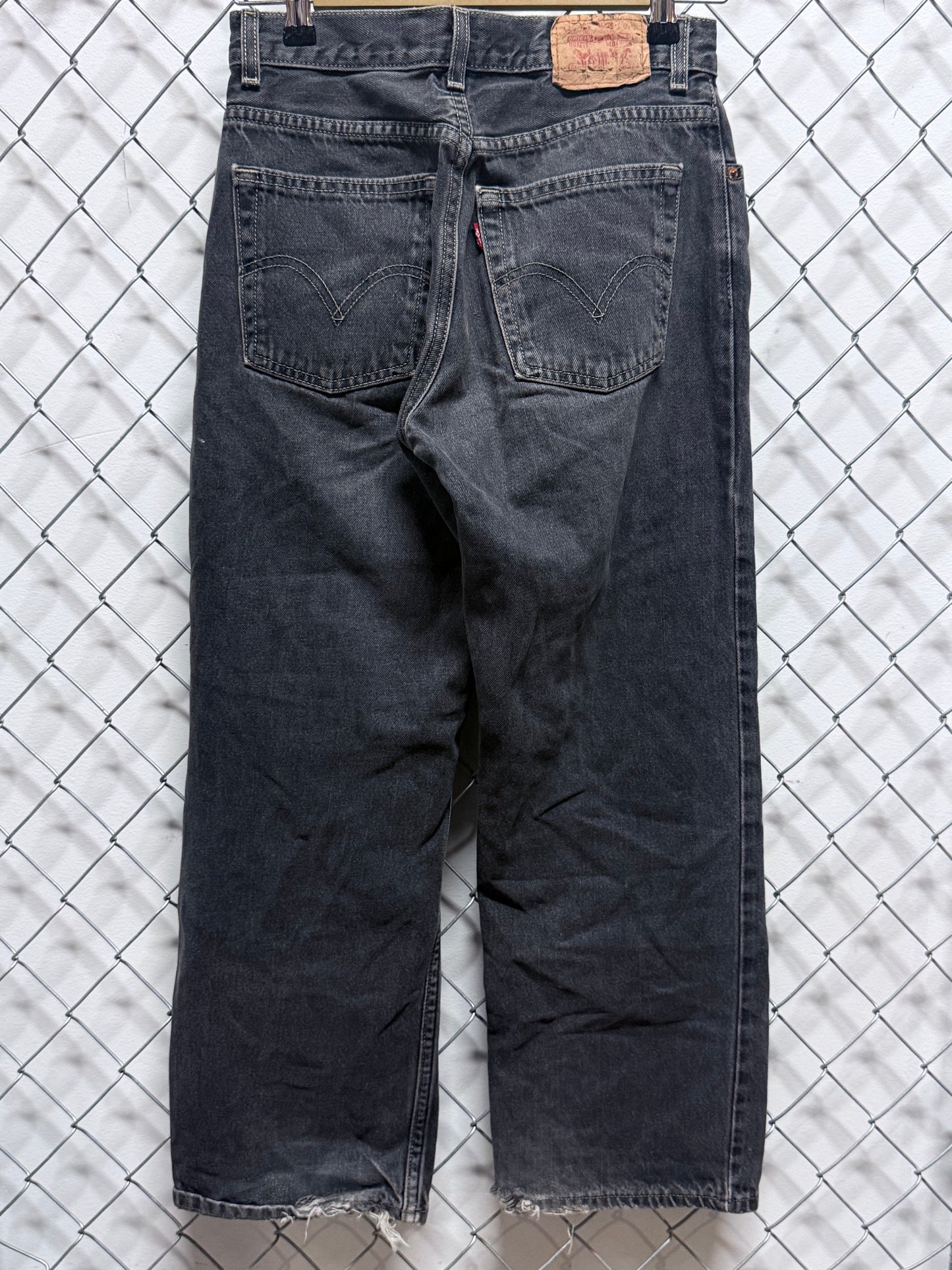 Levi's Loose Straight 569 Black Denim Jeans Size 27x27