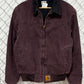 Vintage 1999 Carhartt Santa Fe J144 Burgundy Jacket Size Medium