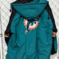 Vintage 90's Starter Miami Dolphins Puffer Jacket Size XL