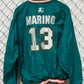 Starter Miami Dolphins Dan Marino #13 Pullover Windbreaker Jacket Size XL