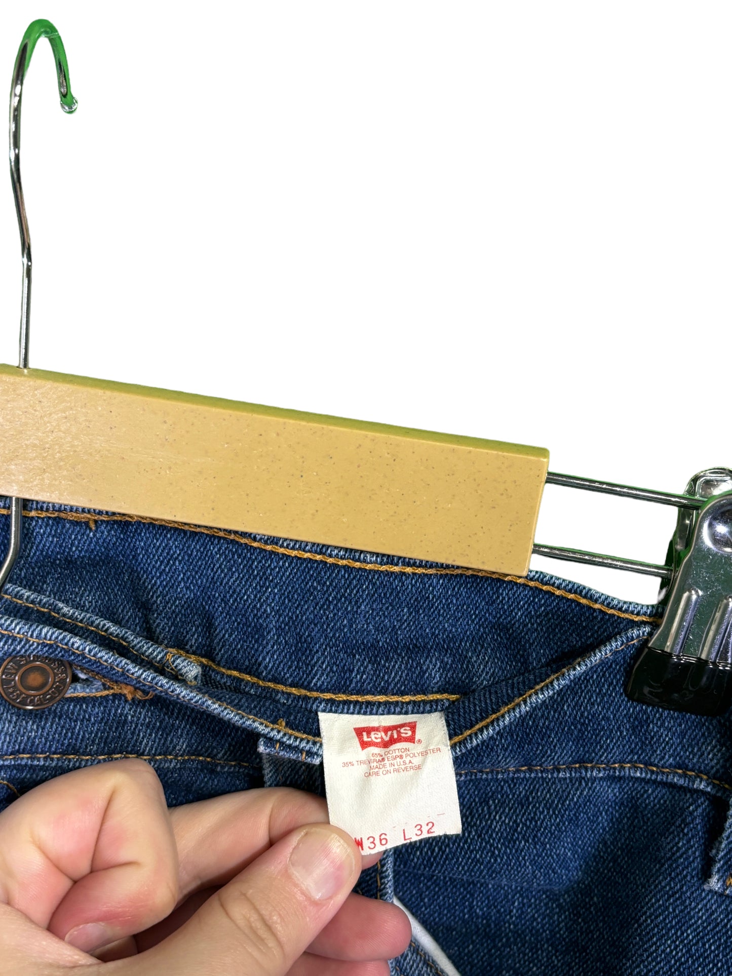Vintage Levi's Orange Tab 517 Medium Wash Denim Jeans Size 35x30