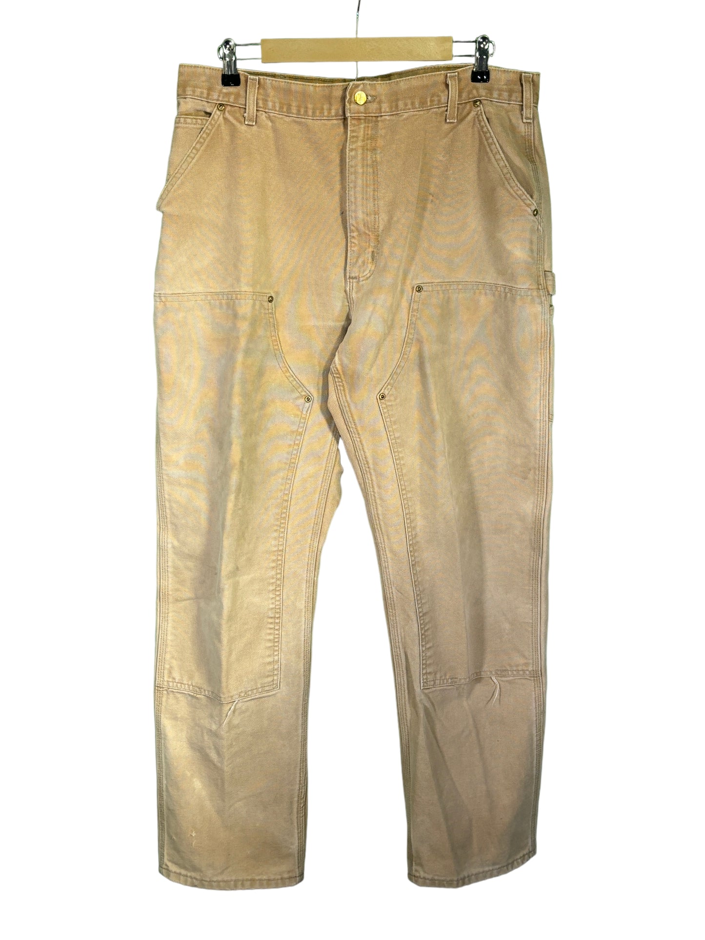 Vintage Carhartt Brown Double Knee Carpenter Pants Size 36x31