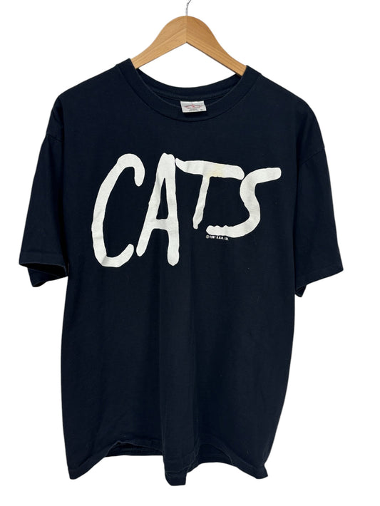 Vintage 1981 Cats Musical Graphic Tee Size XL