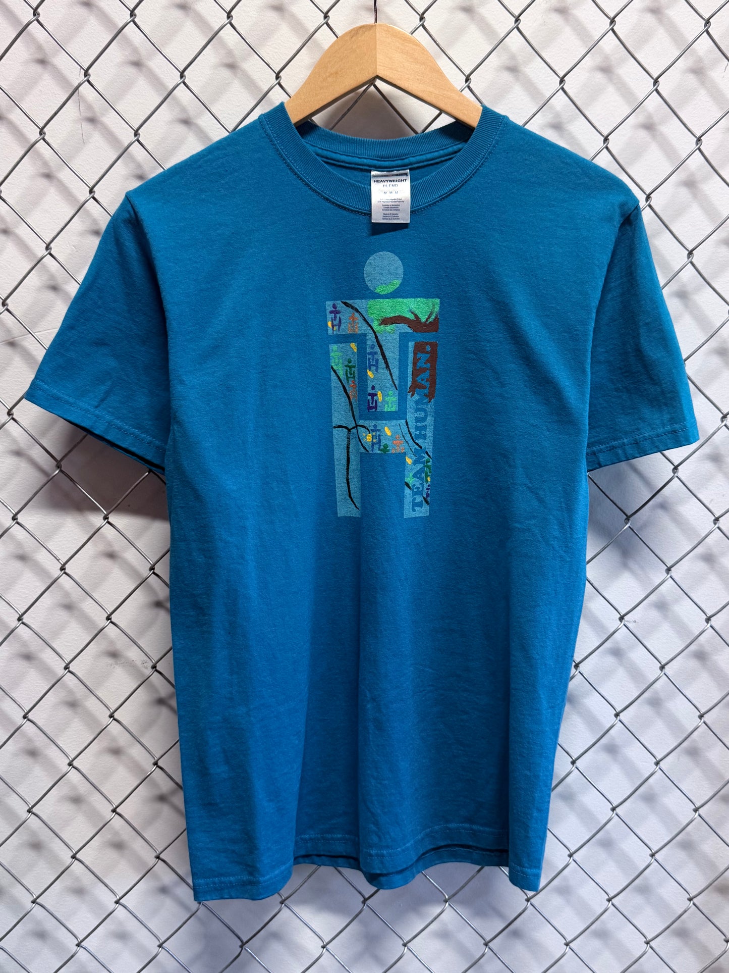 Vintage Y2K Team Human Nature Graphic Tee Size Medium