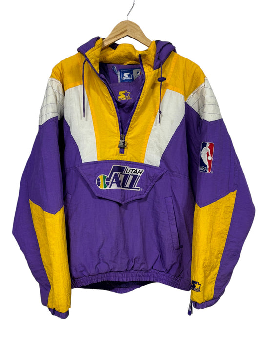 Vintage 90's Starter Utah Jazz Big Puffer Jacket Size Large