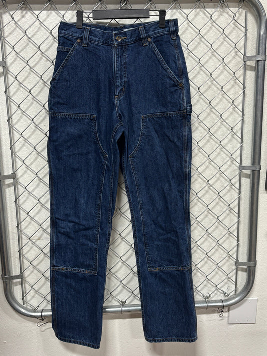 Carhartt Denim Loose Fit Double Knee Carpenter Jeans Size 30x34