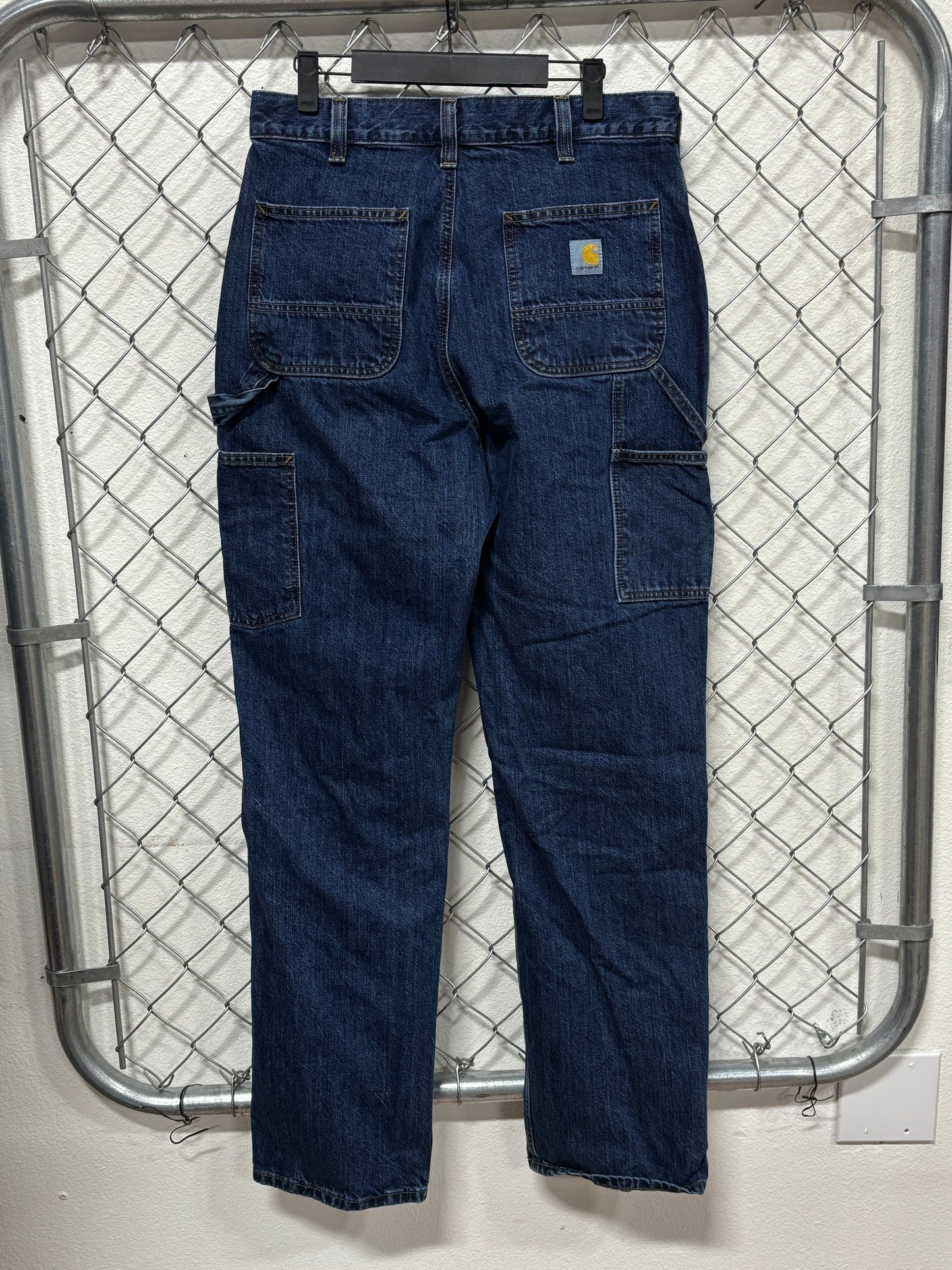 Carhartt Denim Loose Fit Double Knee Carpenter Jeans Size 30x34