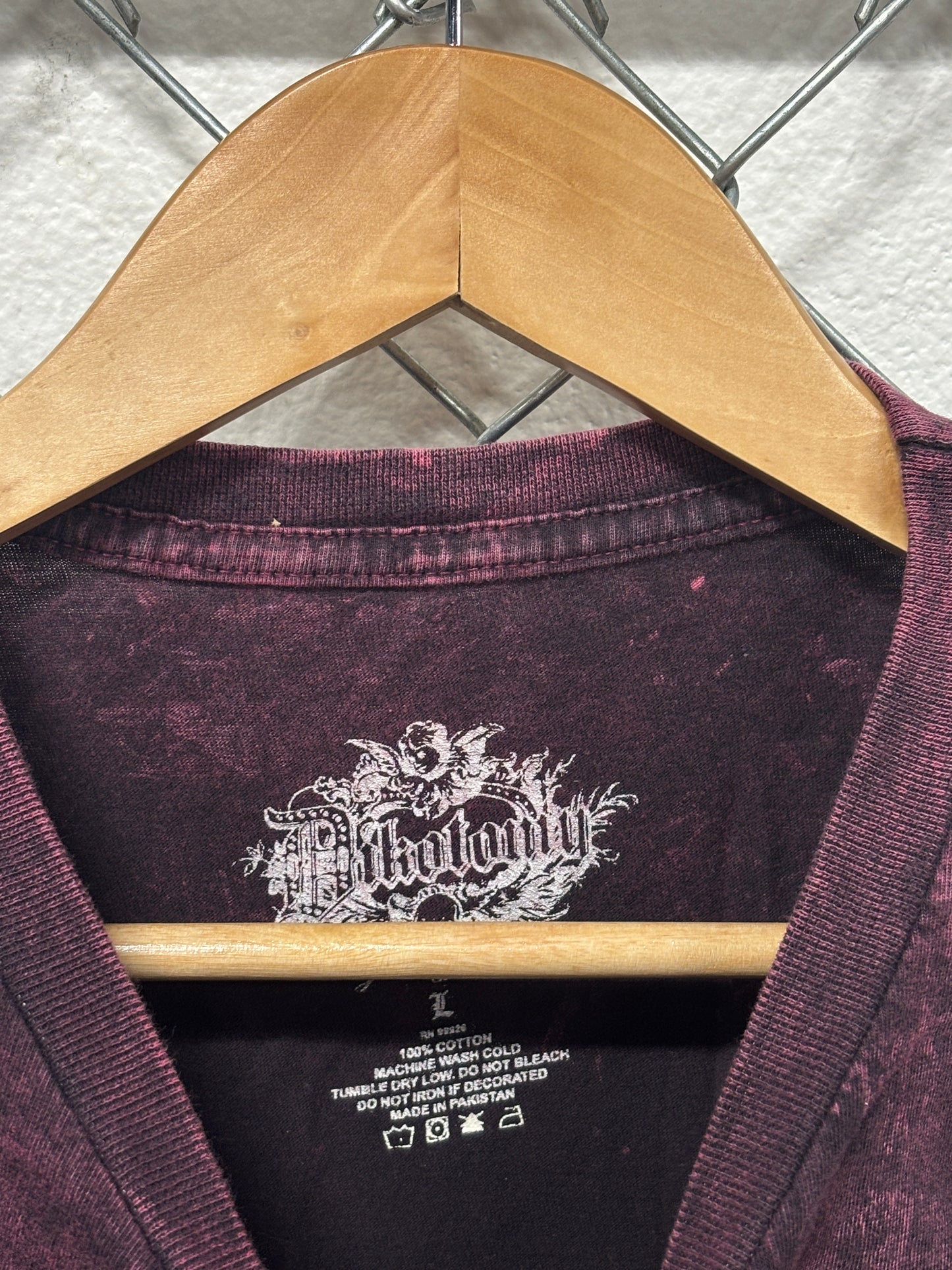 Vintage Y2K Affliction Style Cross Tee Size Large