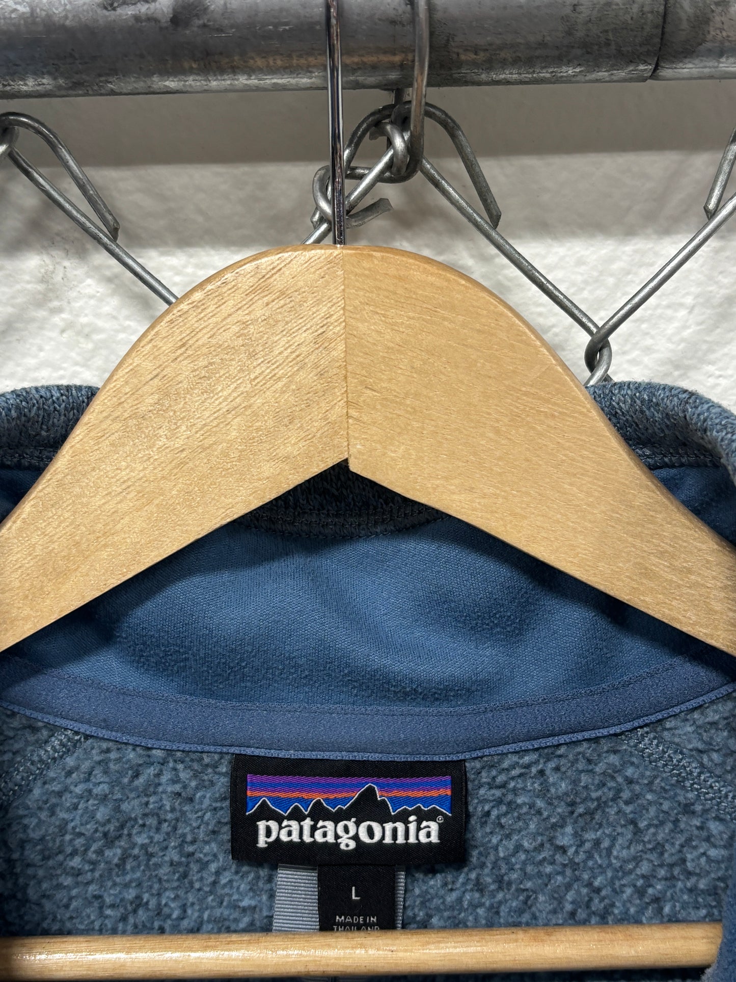 Patagonia Blue Better Sweater Quarter Zip Size Large